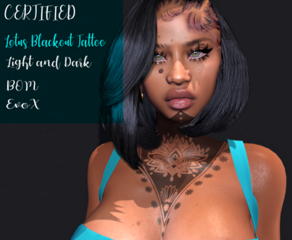 Second Life Marketplace - Lotus Blackout Tattoo
